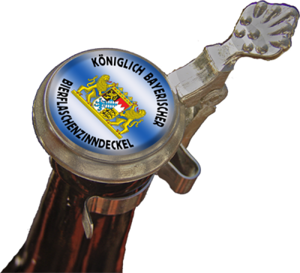 Königlich Bayerischer Bierflaschenzinndeckel
