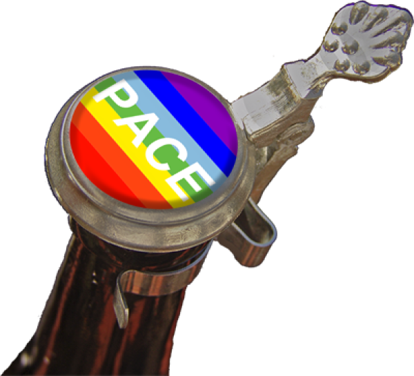 Regenbogenfahne Zinndeckel