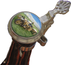 Militärmotorrad mit Seitenwagen - Zinndeckel