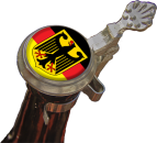 Deutschlandfahne mit Bundesadler Zinndeckel